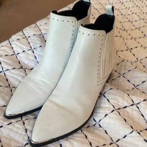 Marc Fisher White Boots